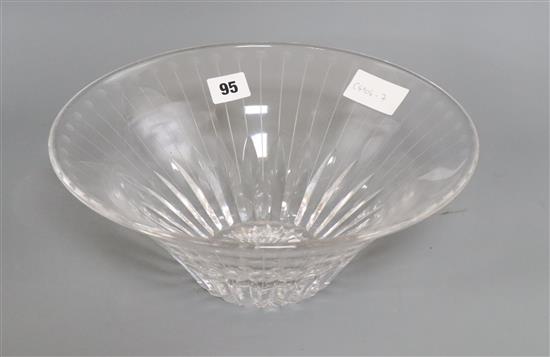 A 1950s Stuart crystal bowl 30.5cm